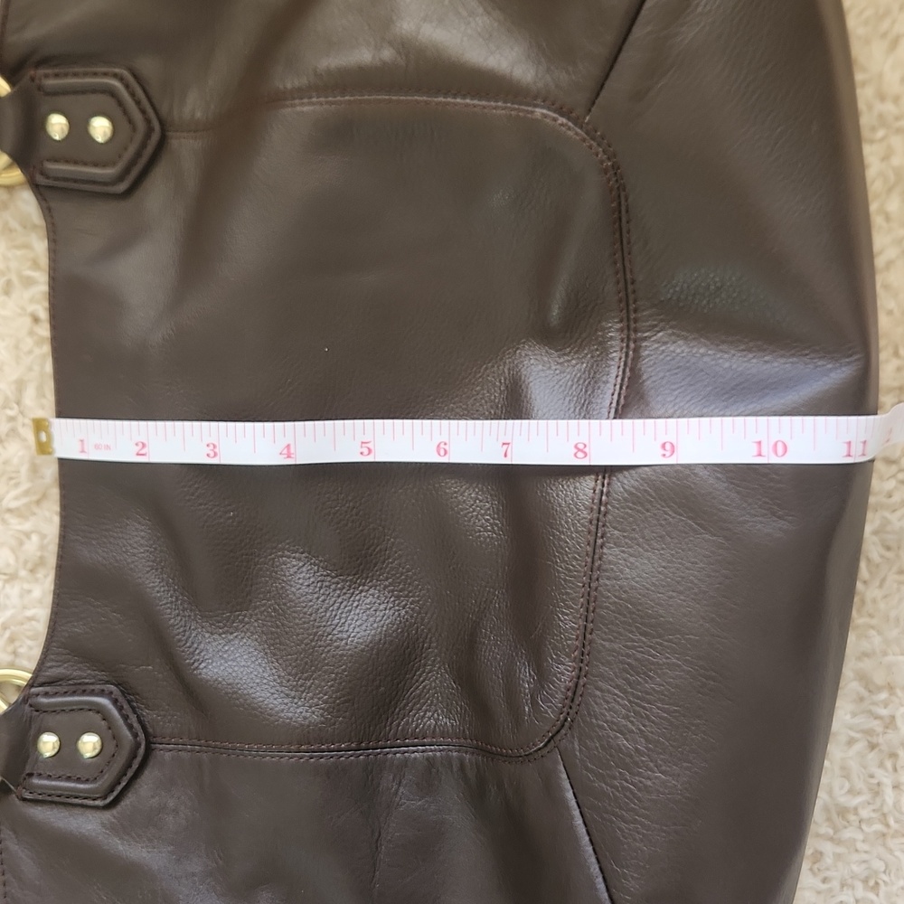 Coach Dark Brown Leather Tote - Picture 10 of 11